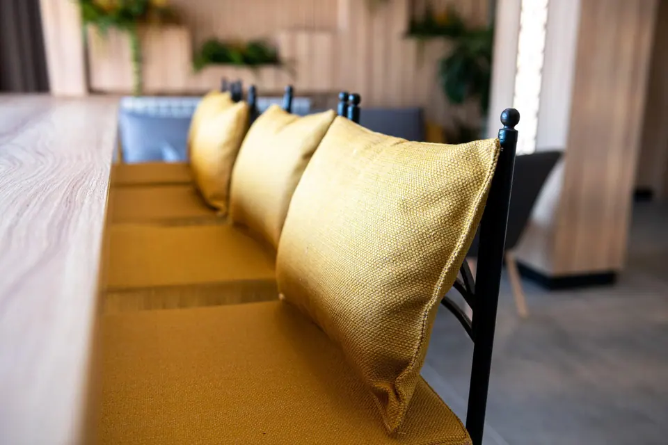 Lounge with sofas and greenery – Forum City Hotel, Pazardzhik